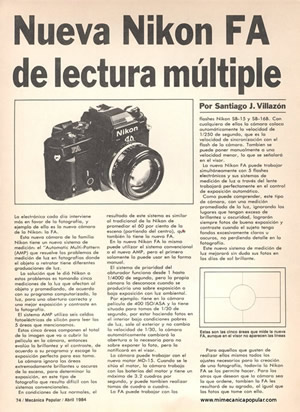 Mecánica Popular nº74, Abril de 1984.