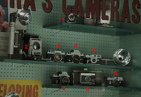 Camaras fotográficas en el cine